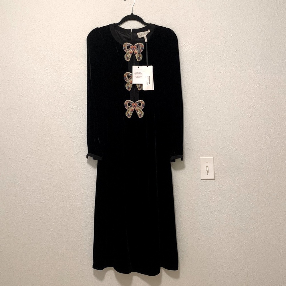 NWT Saloni Camille Rainbow Midi Dress